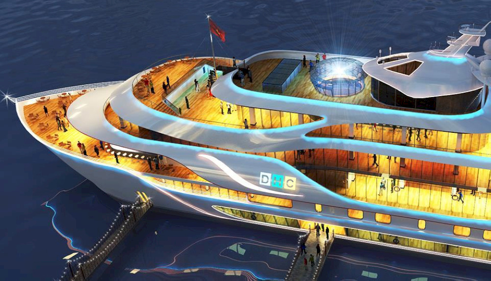 DHC Marina Cruise Restaurant where you can indulge fresh seafood and admire river’s breathtaking view